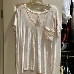 Wishlist White Relaxed T-Shirt with Pocket